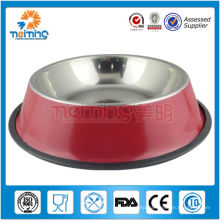 non-slip double pet dog bowl Stainless steel pet dog bowl pet product